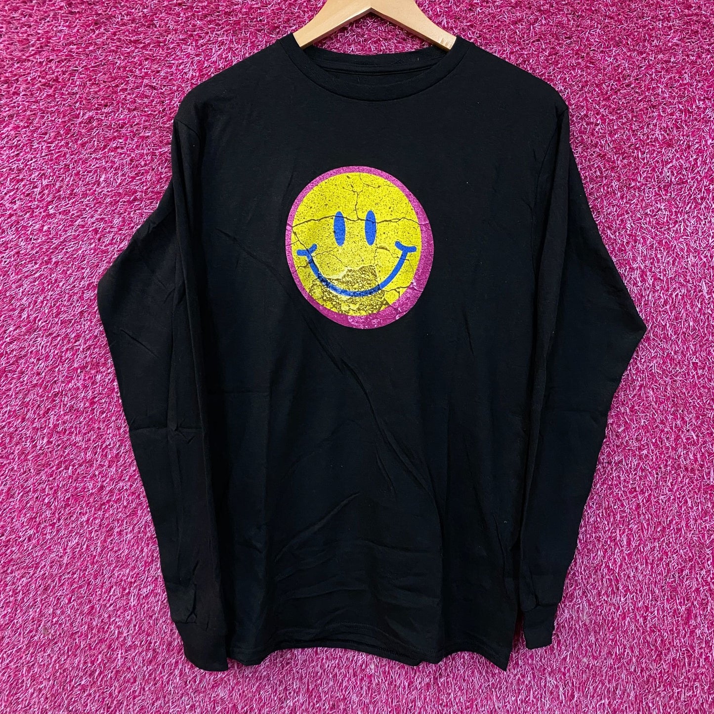 Fashion Nova Smiley Life's A Trip Long Sleeve T-Shirt Medium