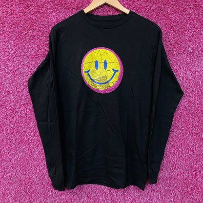 Fashion Nova Smiley Life's A Trip Long Sleeve T-Shirt Medium