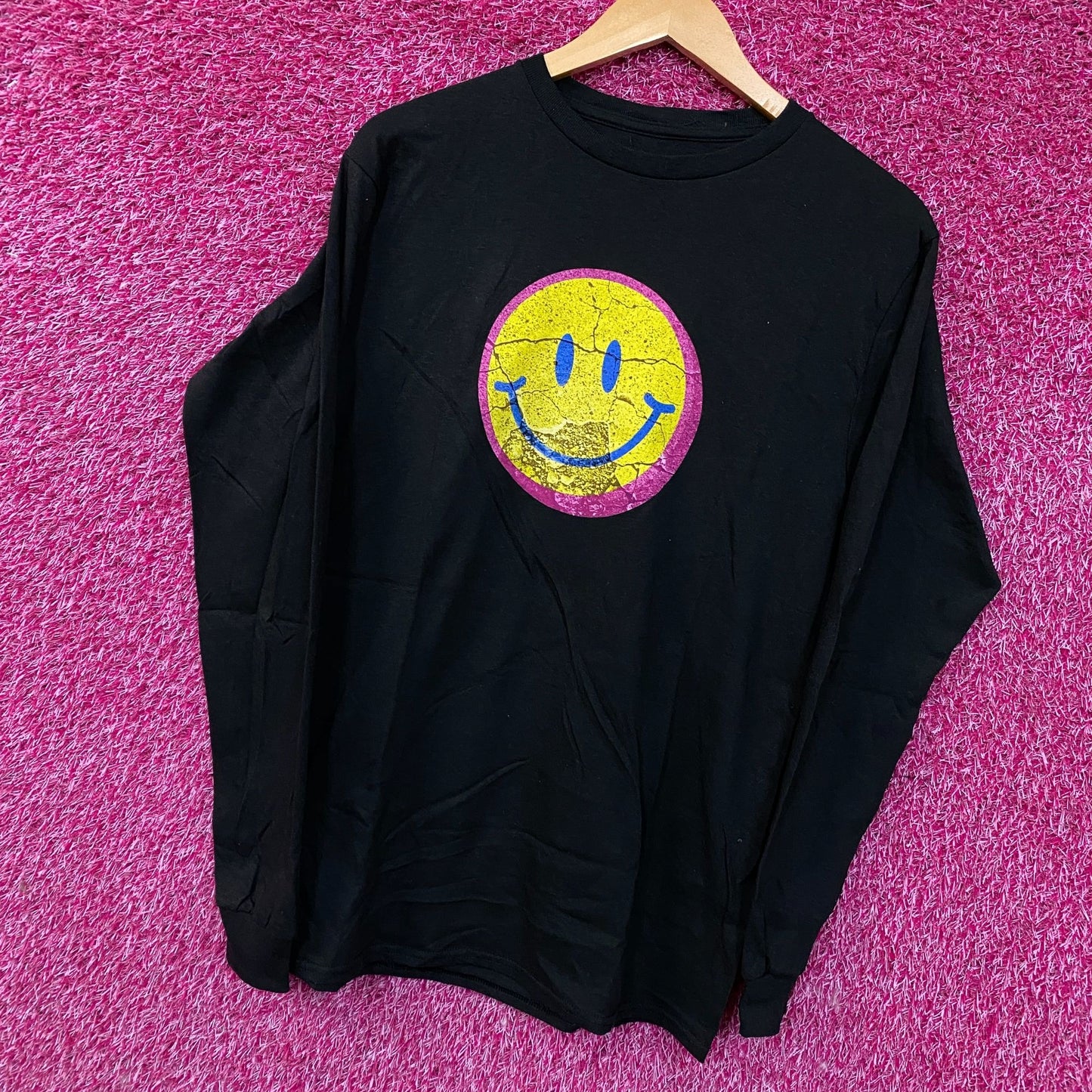 Fashion Nova Smiley Life's A Trip Long Sleeve T-Shirt Medium