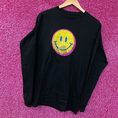 Fashion Nova Smiley Life's A Trip Long Sleeve T-Shirt Medium