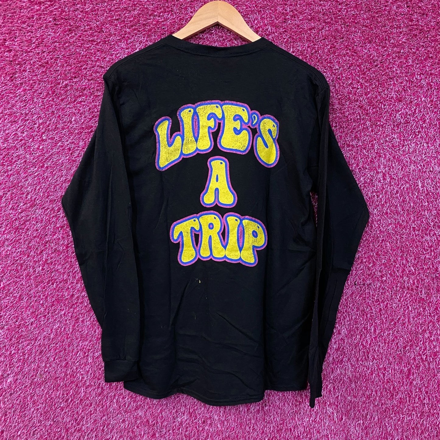 Fashion Nova Smiley Life's A Trip Long Sleeve T-Shirt Medium