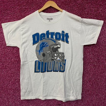 Junk Food Clothing NFL Detroit Lions Throwback Helmet Logo T-Shirt Medium