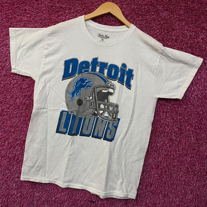 Junk Food Clothing NFL Detroit Lions Throwback Helmet Logo T-Shirt Medium