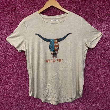Maurices Americana Wild & Free Graphic T-Shirt Medium