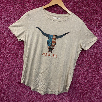 Maurices Americana Wild & Free Graphic T-Shirt Medium