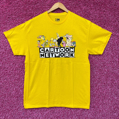 Cartoon Network Throwback Logo & Character Collage T-Shirt L