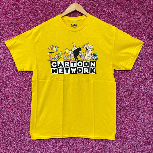 Cartoon Network Throwback Logo & Character Collage T-Shirt L