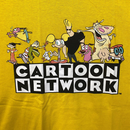 Cartoon Network Throwback Logo & Character Collage T-Shirt L