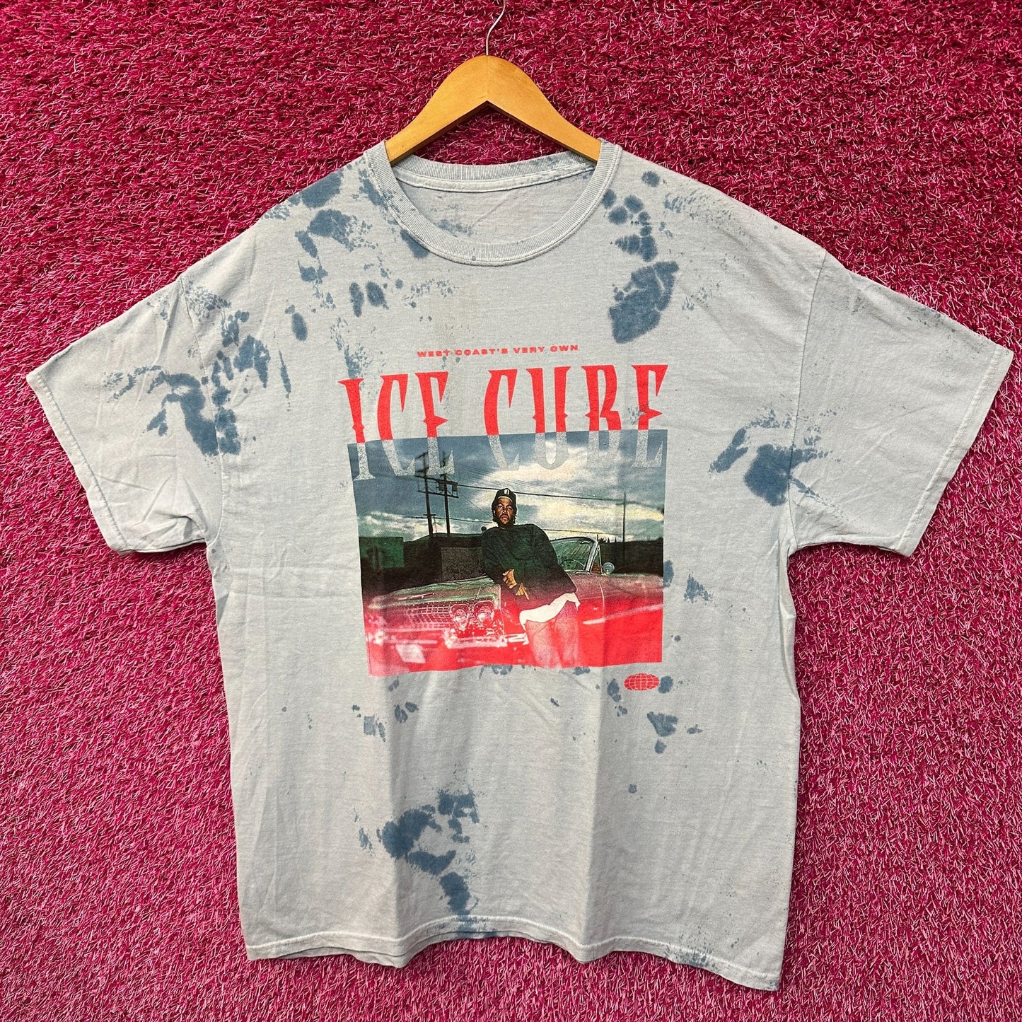 Ice Cube West Coast Very Own oversized Tie dye Tshirt size Large