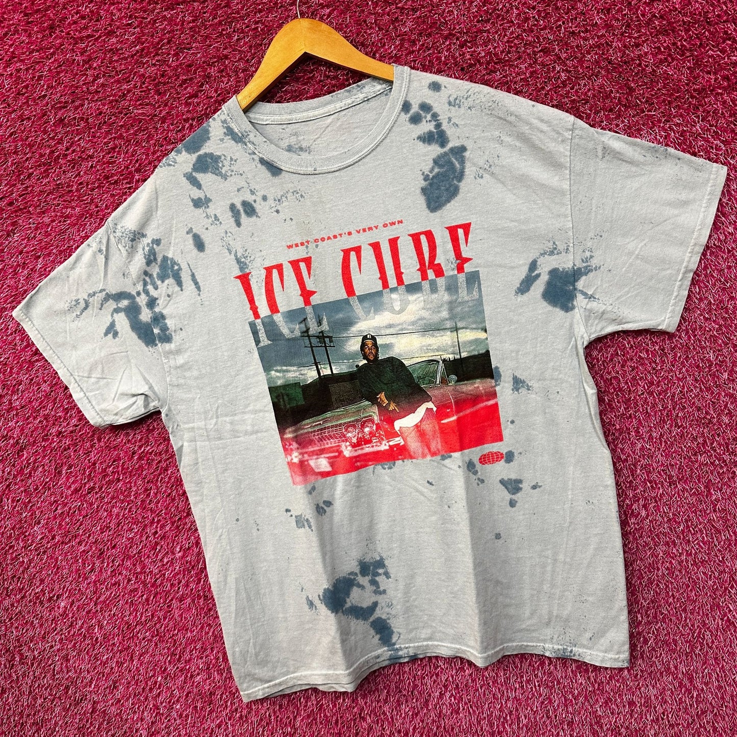Ice Cube West Coast Very Own oversized Tie dye Tshirt size Large