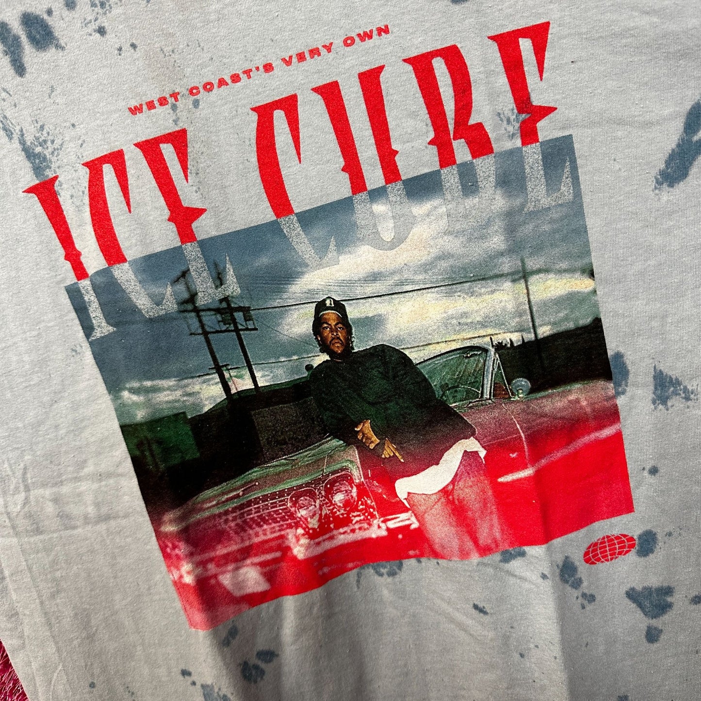 Ice Cube West Coast Very Own oversized Tie dye Tshirt size Large