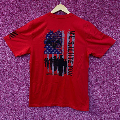 Bass Pro Shops "We Salute You" Graphic T-Shirt Medium