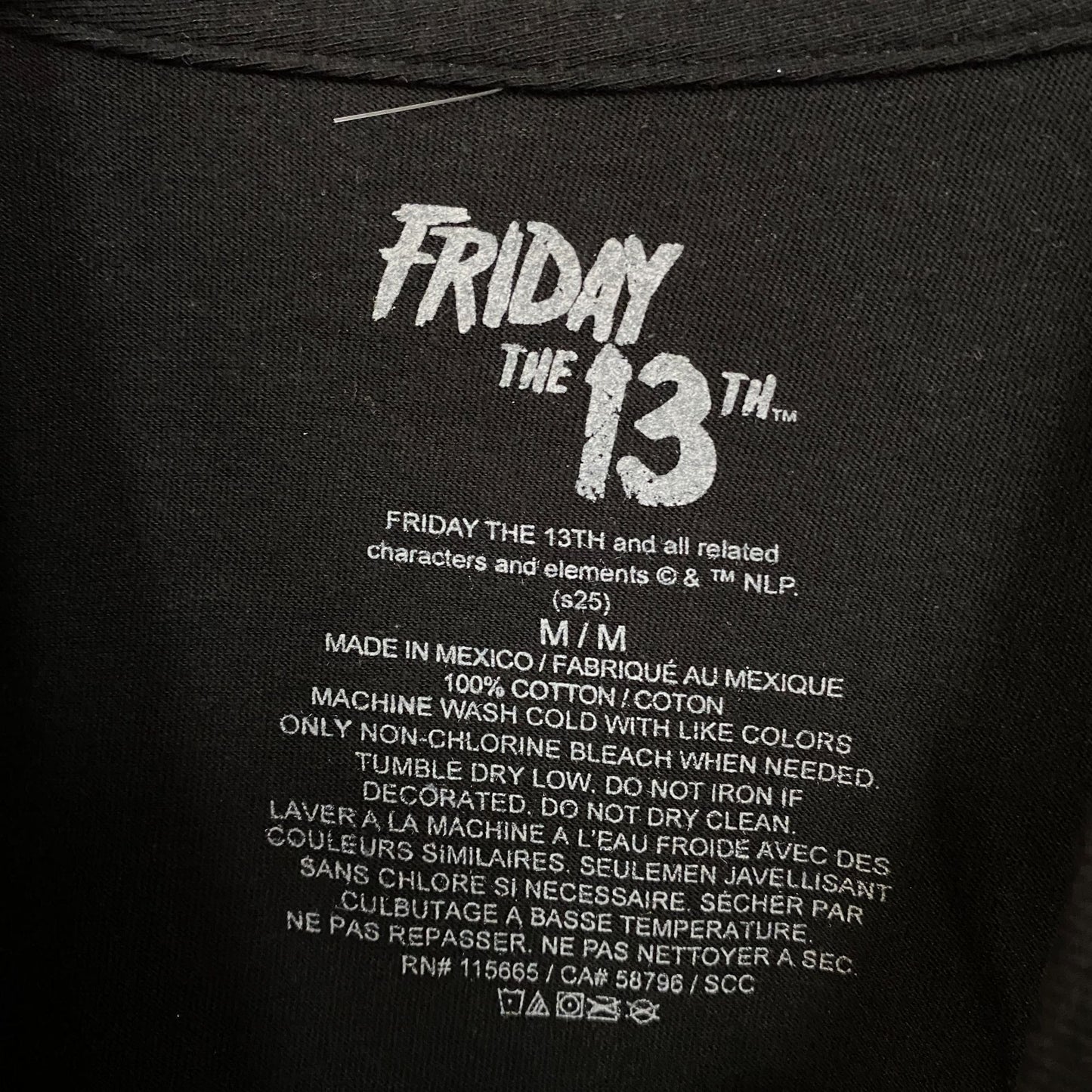 Hokey Jason Voorhees Friday the 13th Horror T-Shirt Medium