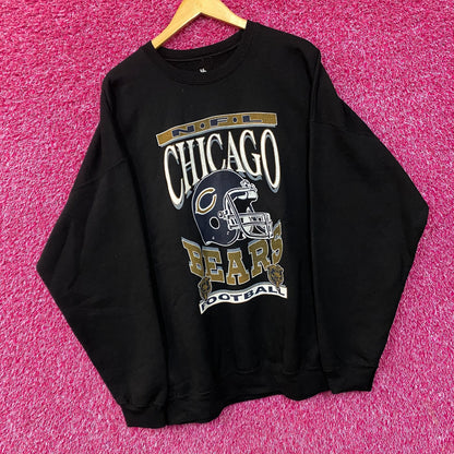Junk Food Clothing NFL Chicago Bears Helmet Flea Market Crew sweatshirt XXL
