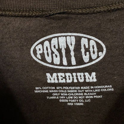 Post Malone Live In Concert Brown Crewneck Sweater size Medium