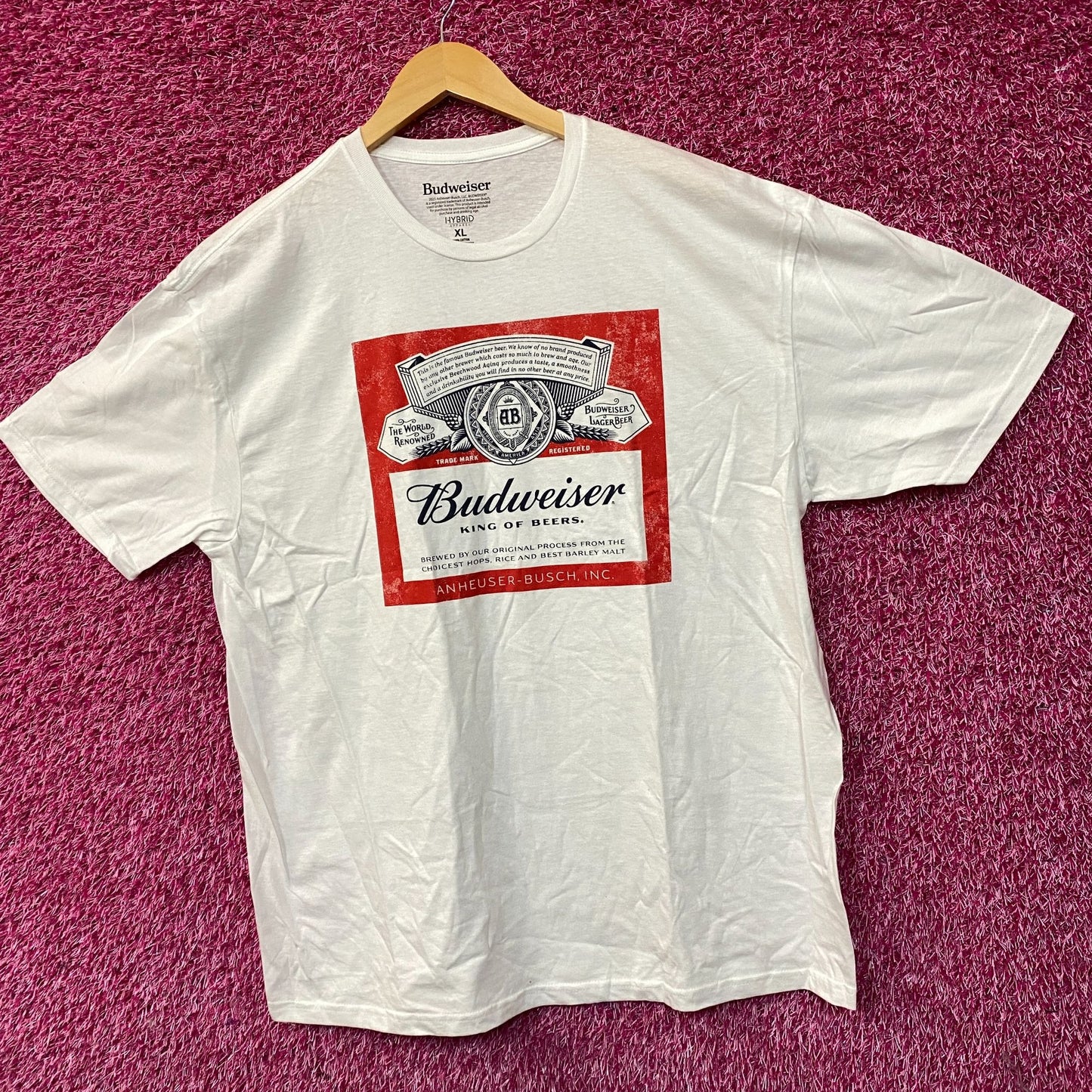 World Renowned Budweiser King Of Beers T-Shirt XL