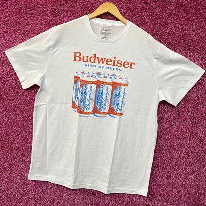 Brew City Apparel Budweiser Six Pack Graphic T-Shirt Large