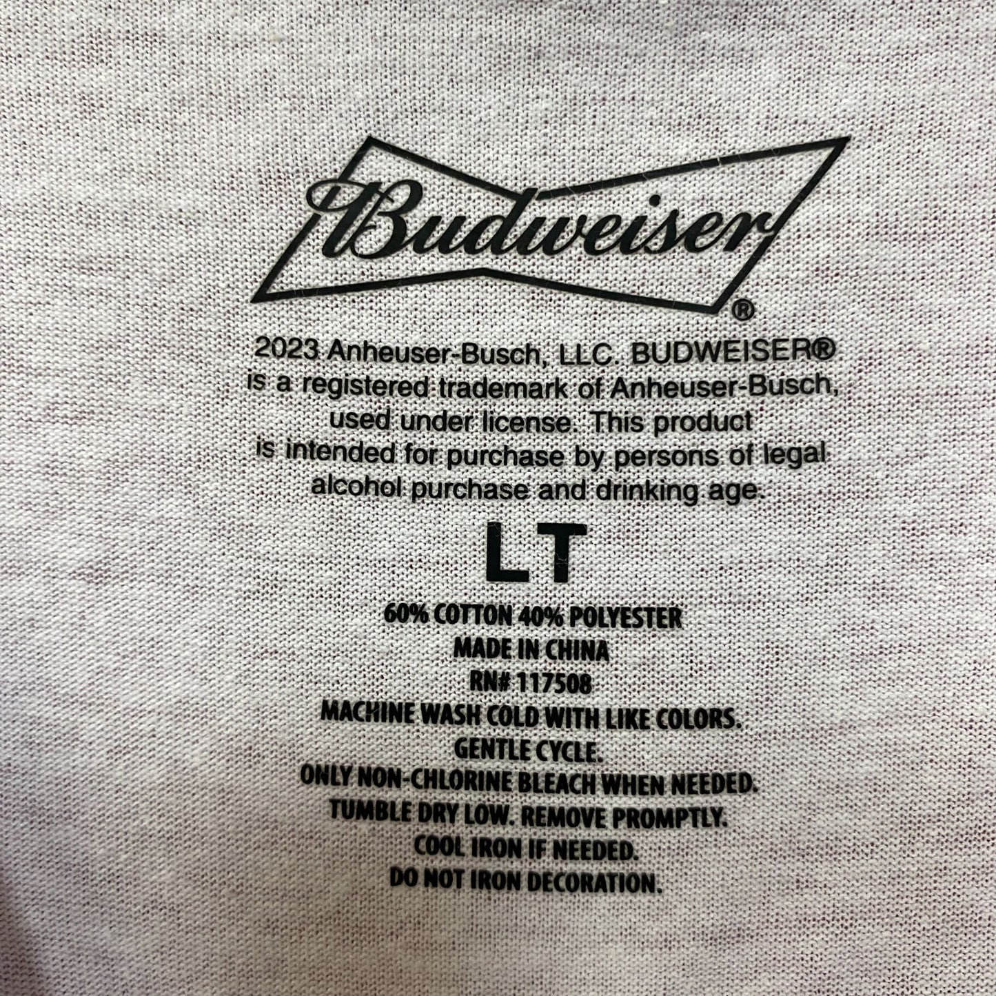 Brew City Apparel Budweiser Six Pack Graphic T-Shirt Large