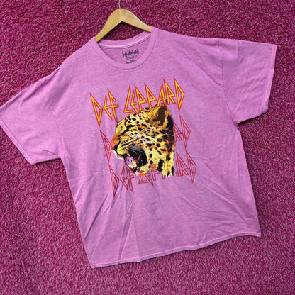 Def Leppard Animals Cheetah oversized rock Tshirt size large