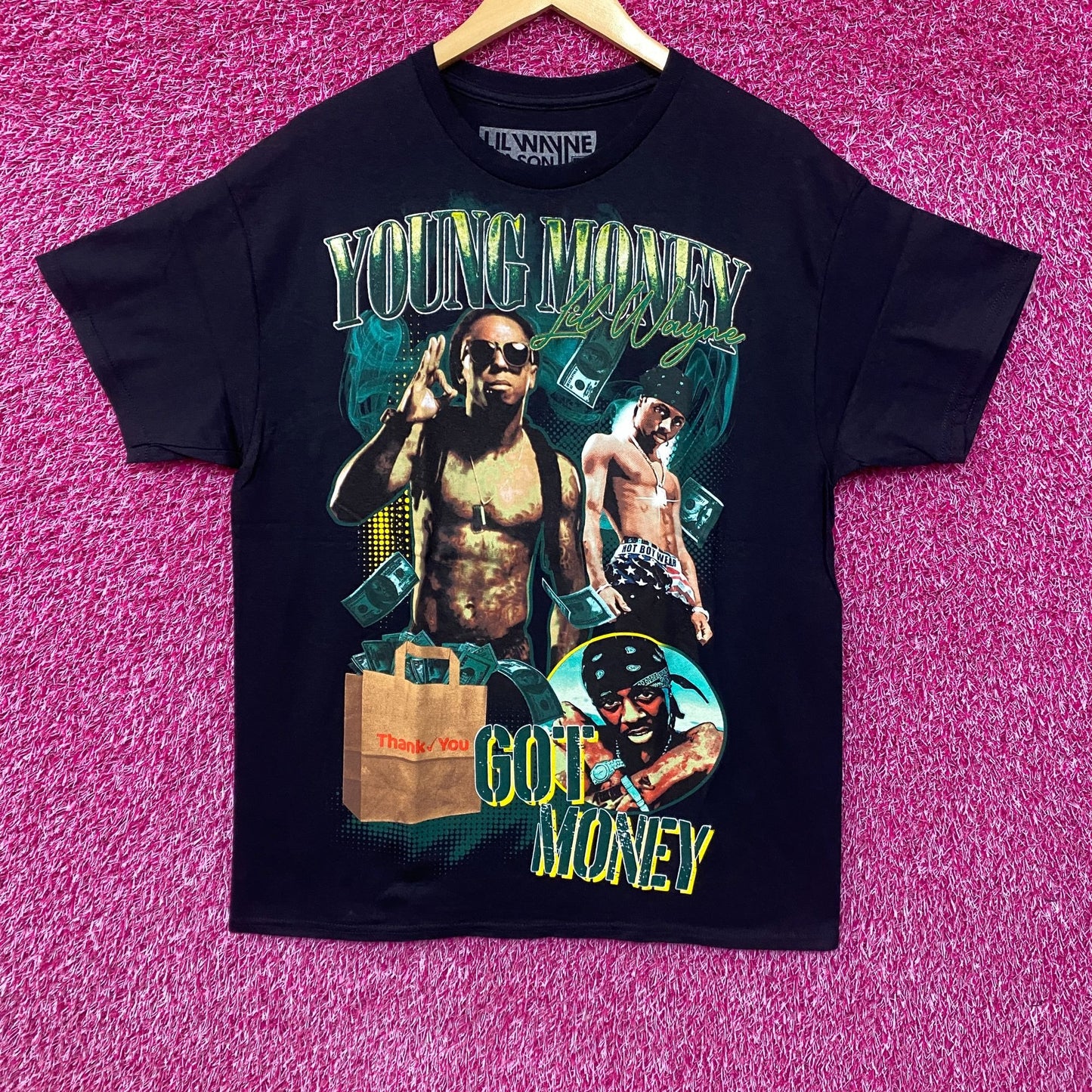 Lil Wayne Young Money Thank You Got Money T-Shirt Large