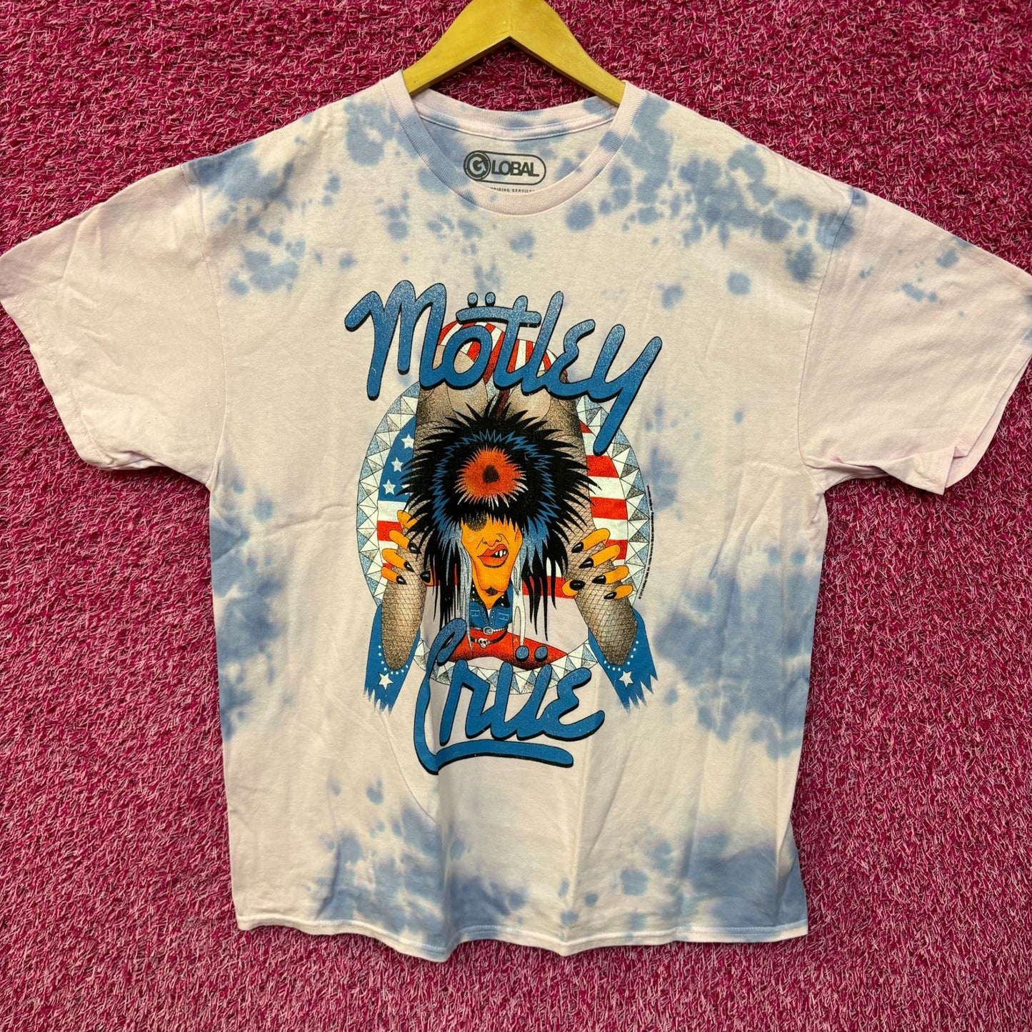 Motley Crue Girl Girls Girls Animated Heavy Metal Tie Dye XL