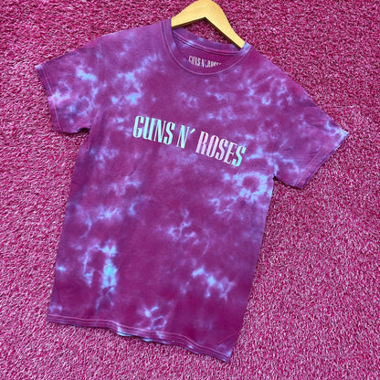Guns N’ Roses Logo Rock Tie Dye Tshirt size Small
