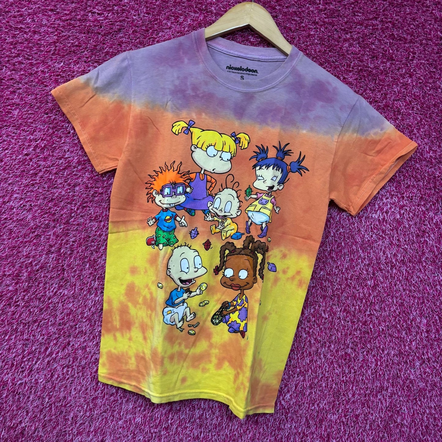 Nickelodeon Rugrats Animates Series Tie Dye T-Shirt Small