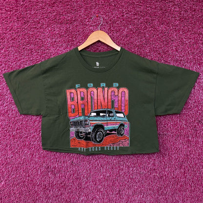 Junk Food Clothing Ford Bronco Off Road Ready Flea Market Women's Crop Tee Medium