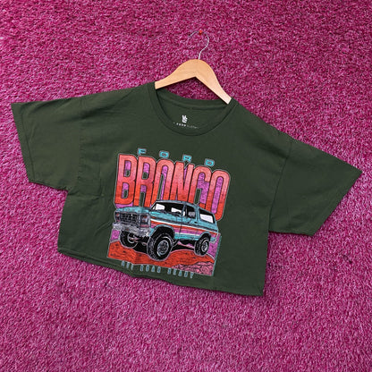 Junk Food Clothing Ford Bronco Off Road Ready Flea Market Women's Crop Tee Medium