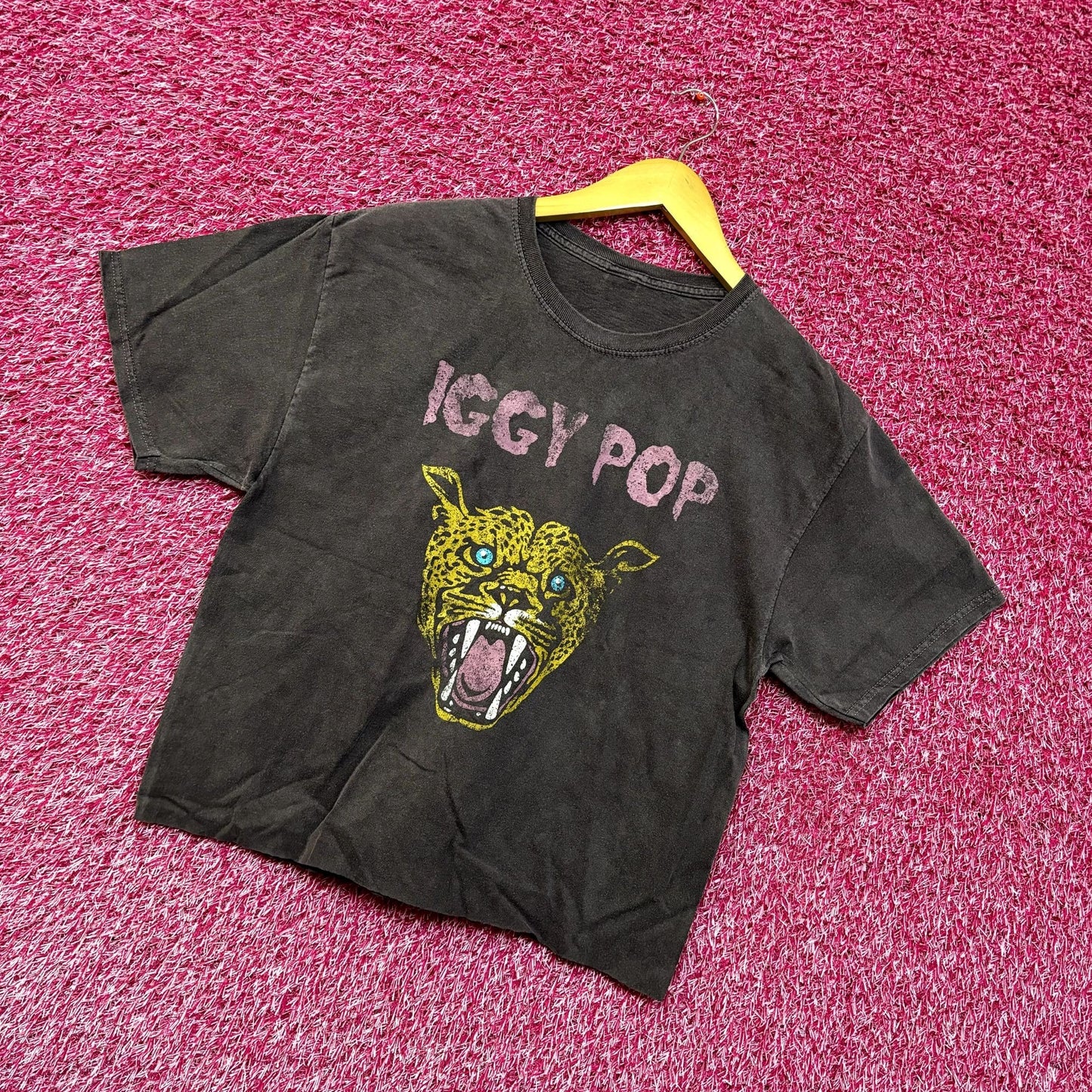Iggy Pop Real Wild Child Punk Rock Crop Top L