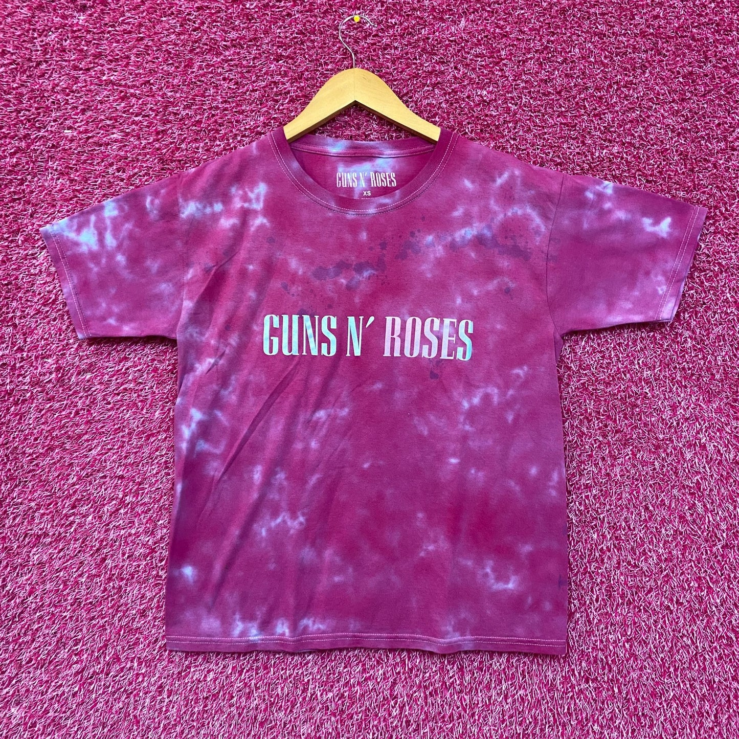 Guns N’ Roses Logo Rock Tie Dye Tshirt size Extra Small