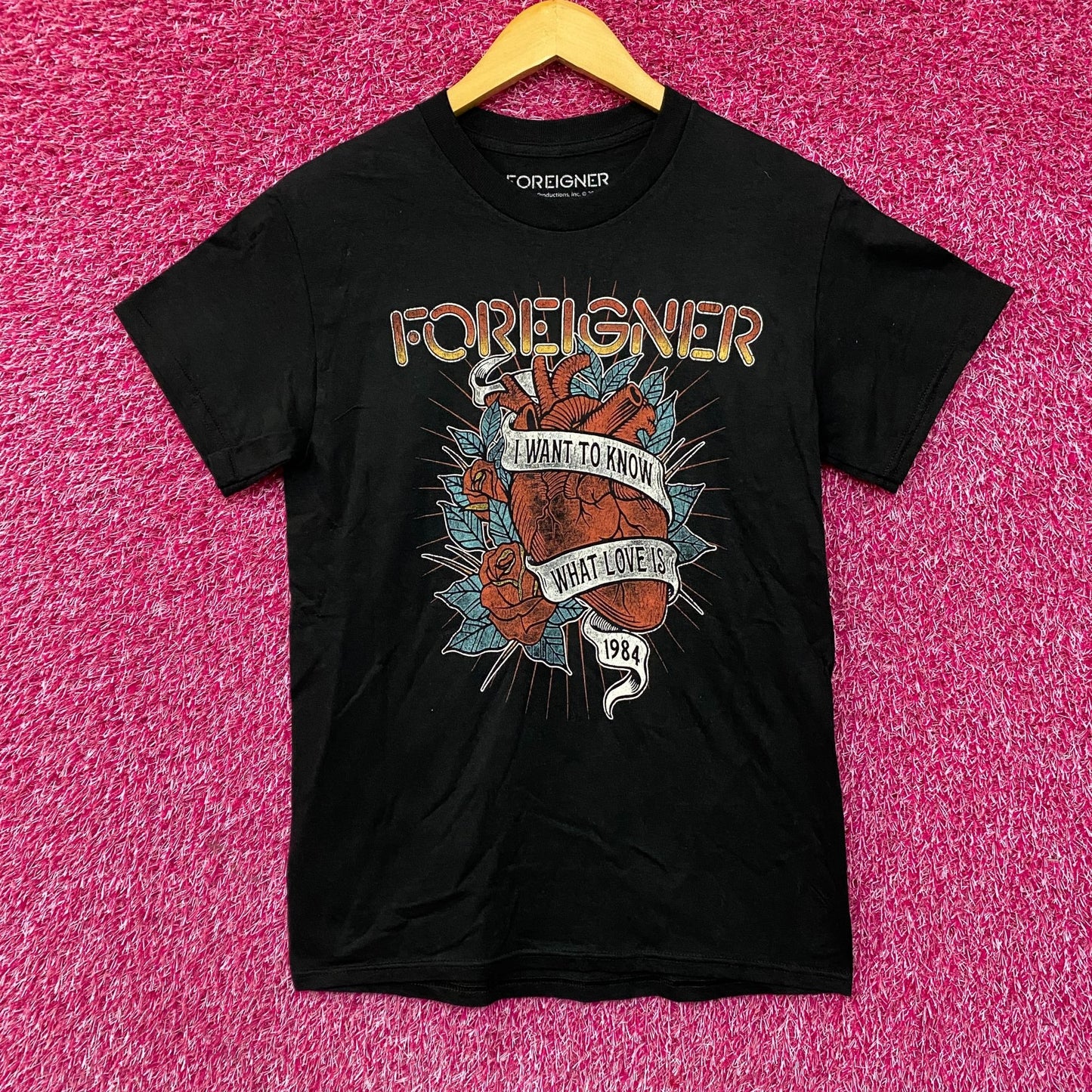Foreigner I Want to Know What Love Is 1984 Rock Band T-Shirt Small