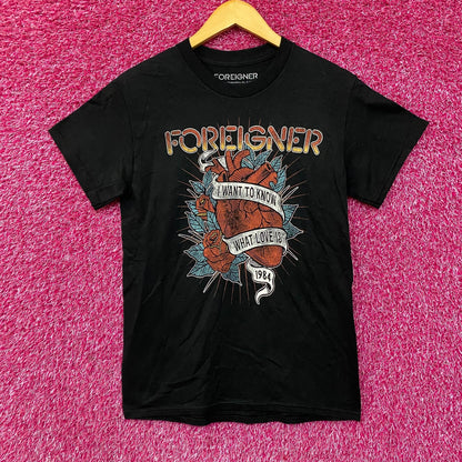 Foreigner I Want to Know What Love Is 1984 Rock Band T-Shirt Small