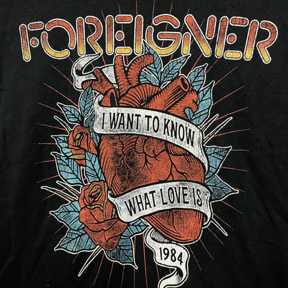 Foreigner I Want to Know What Love Is 1984 Rock Band T-Shirt Small