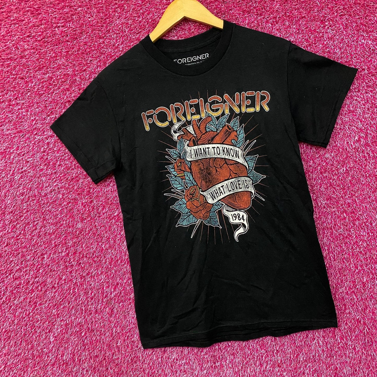 Foreigner I Want to Know What Love Is 1984 Rock Band T-Shirt Small