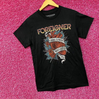 Foreigner I Want to Know What Love Is 1984 Rock Band T-Shirt Small