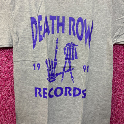 Death Row Records Grim Reaper LA Hands 1991 Hip Hop Tee M