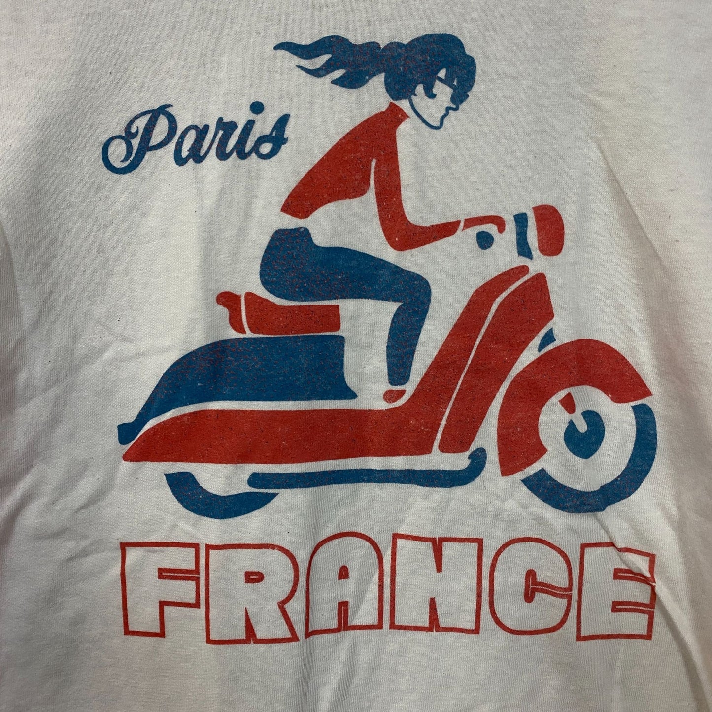 Junk Food Clothing Women's Paris France Original Vintage Style Tee Large