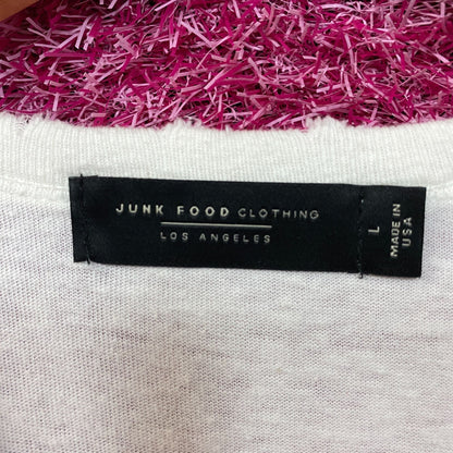 Junk Food Clothing Women's Paris France Original Vintage Style Tee Large