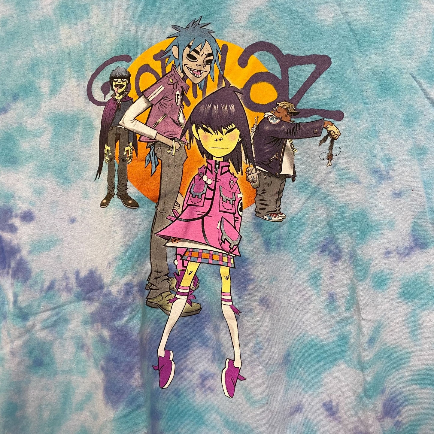 The Gorillaz Phase 1 Celebrity Take Down Rock Tie Dye 3X