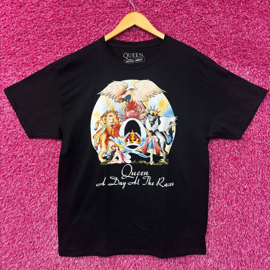 Queen A Day at the Races Album Cover Art Pop Rock Tee large