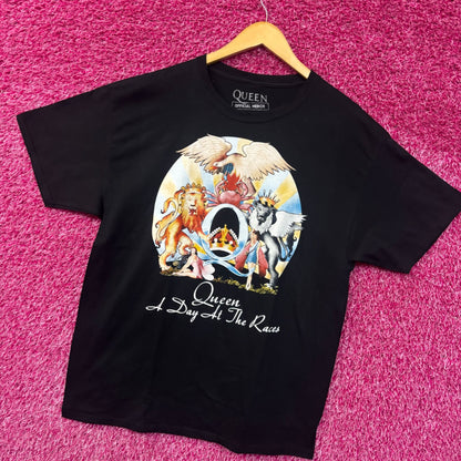 Queen A Day at the Races Album Cover Art Pop Rock Tee large