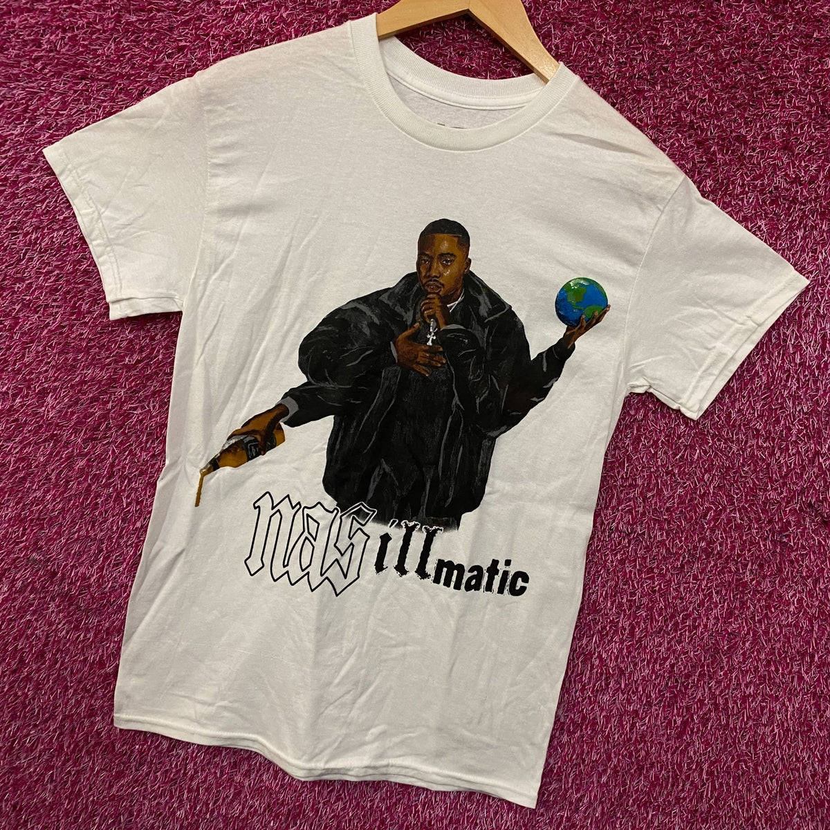 Nas 30 Years of Illmatic Graphic T-Shirt Small