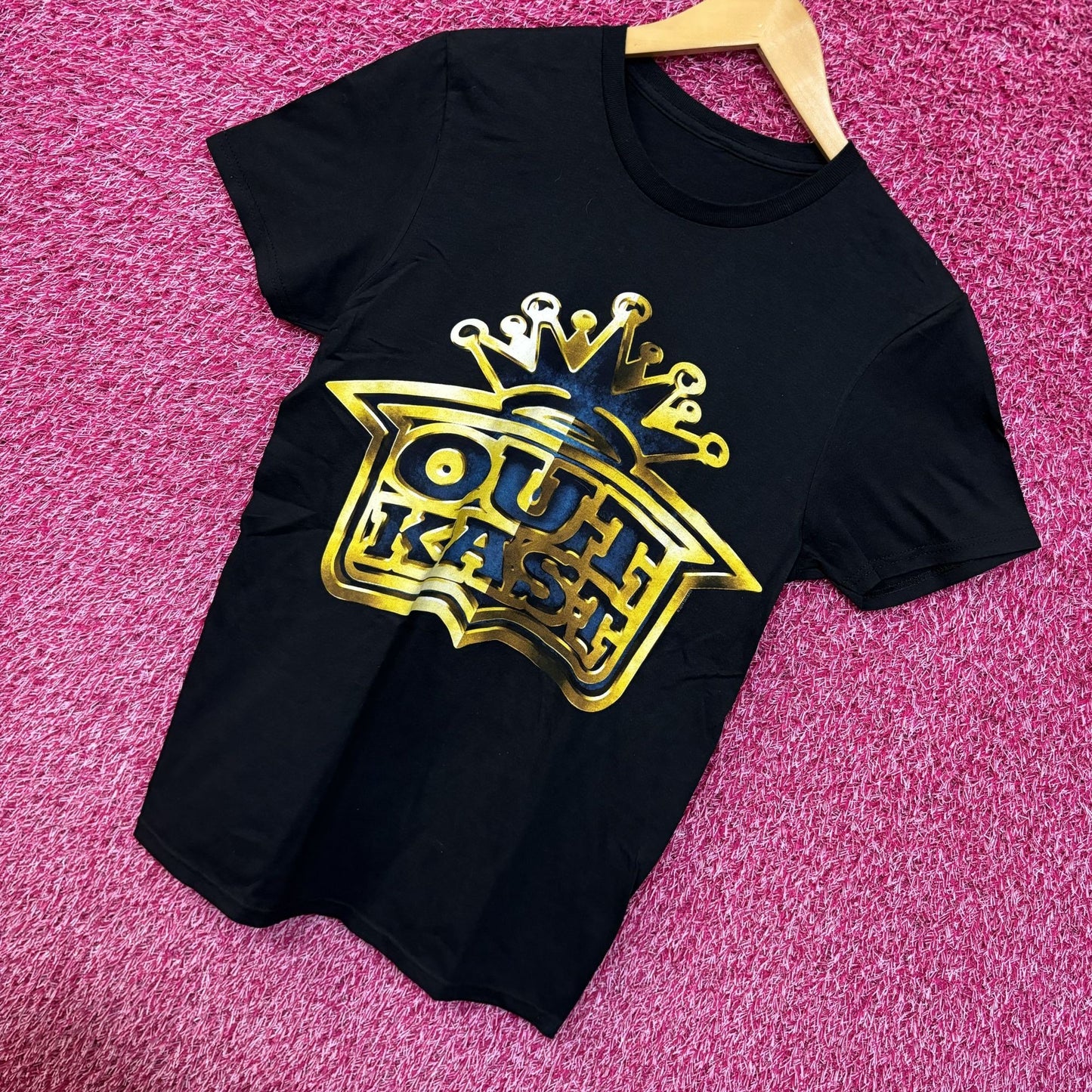 OutKast Gold Logo Rap tee size small