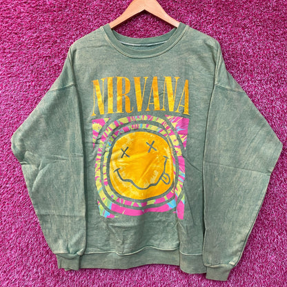 Nirvana Nevermind Green Grunge Crewneck size XL