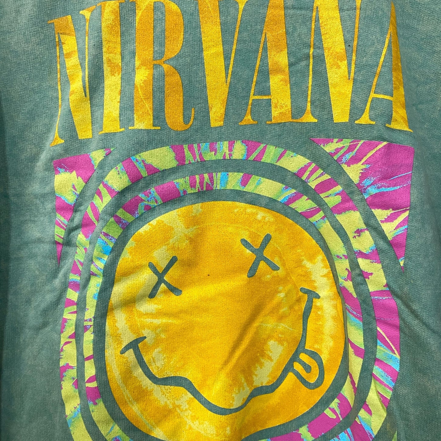 Nirvana Nevermind Green Grunge Crewneck size XL