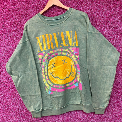 Nirvana Nevermind Green Grunge Crewneck size XL