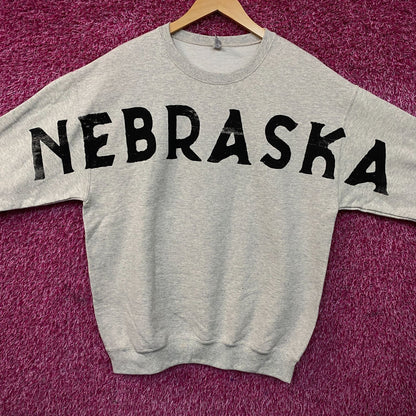 Nebraska logo Oatmeal Crewneck size XL