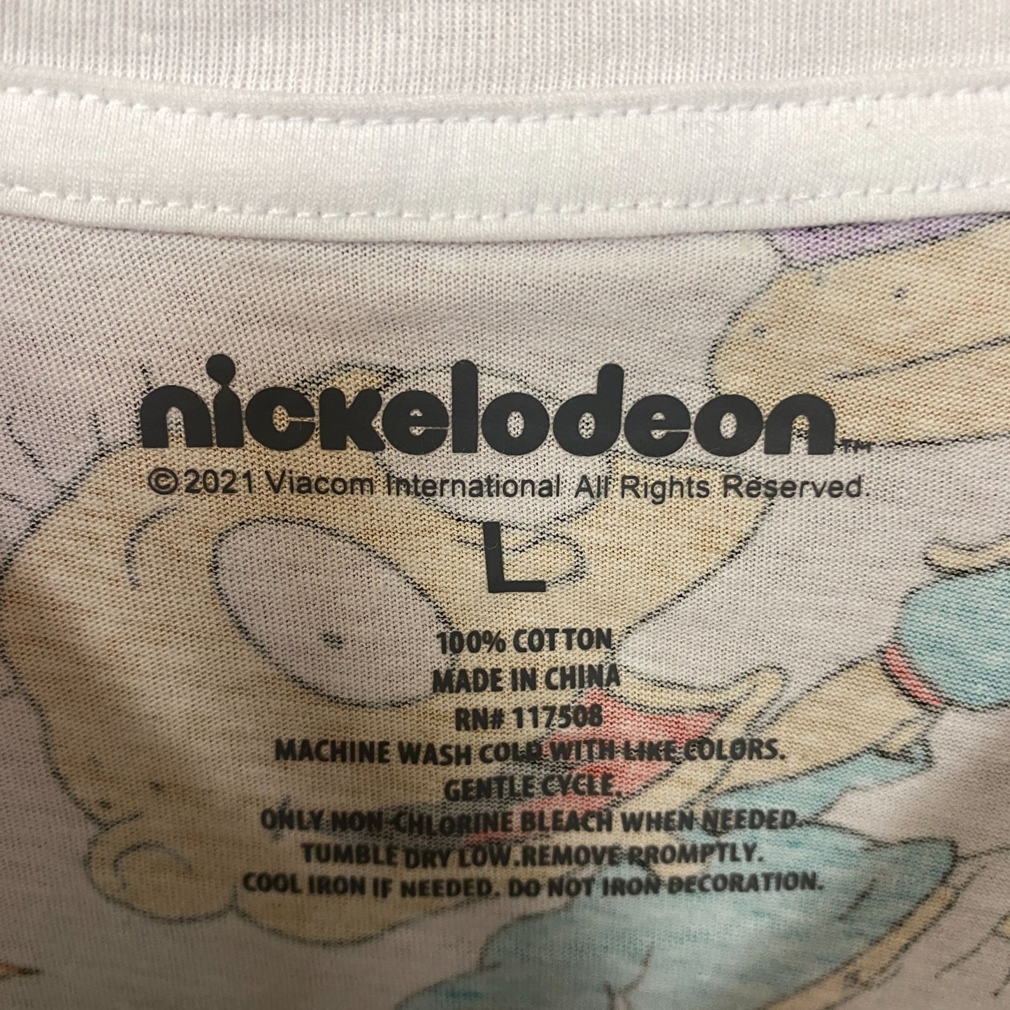 Rugrats Tommy and Chucky all over print Tshirts size Large
