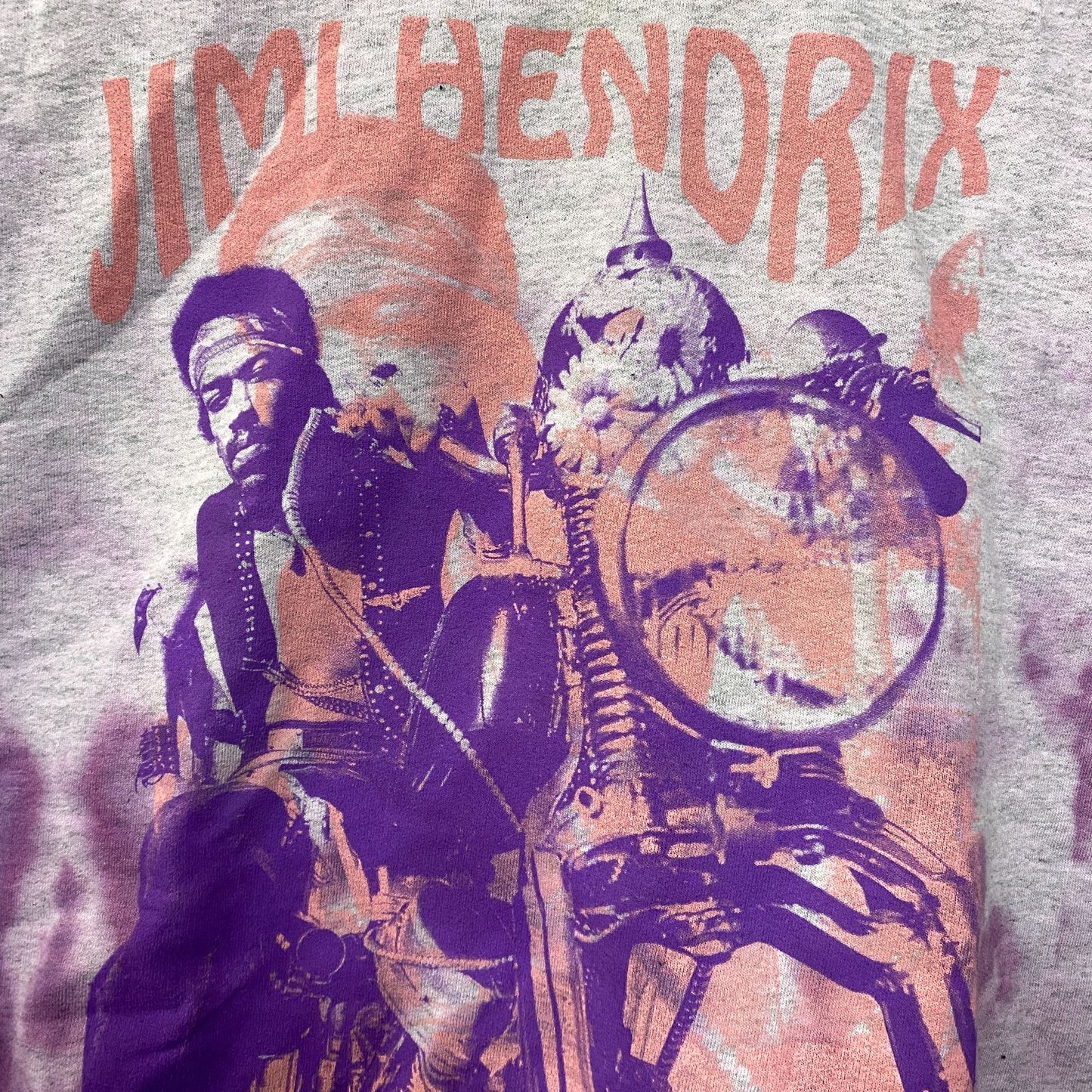 Jimi Hendrix Purple Haze Rock Legend Crewneck Sweater Medium